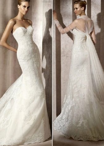Robe de mariée en organza