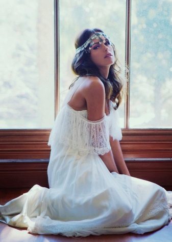 Robe de mariée hippie