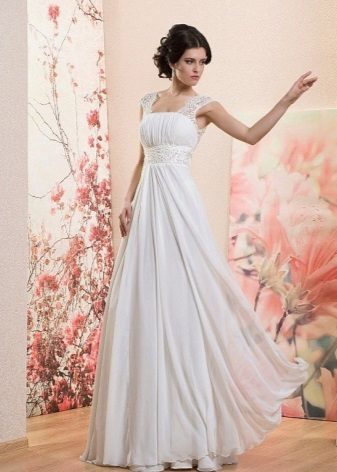 Robe de mariée de style amir sur les bretelles