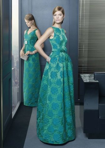 Robe de soirée turquoise Rosa Clar
