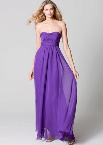 Robe de soirée lilas