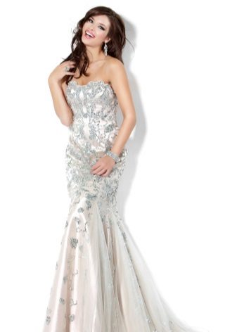 Robe de soirée glamour blanche