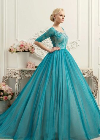 Robe de mariée turquoise de la collection BRILLIANCE de Naviblue Bridal