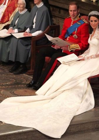 Kate Middleton Court Robe de mariée en train
