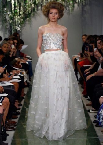 Robe de mariée avec effet 3D
