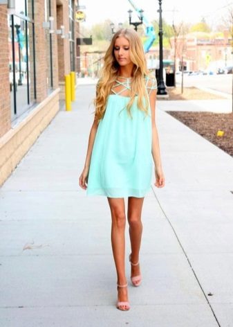 Robe turquoise pour filles blondes