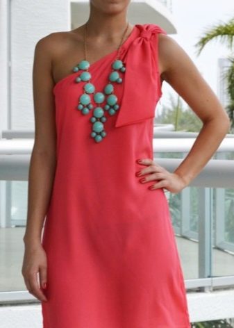 Robe longue corail