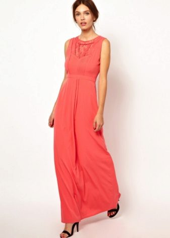 Robe corail-orange