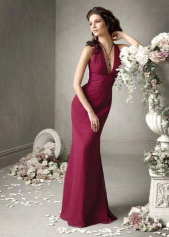 Robe couleur vin