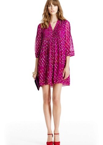 Robe tunique en chiffon