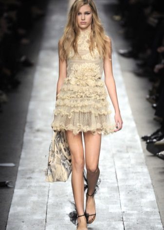 Robe courte en maille de bal