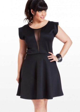 Robe courte en soie noire pour filles