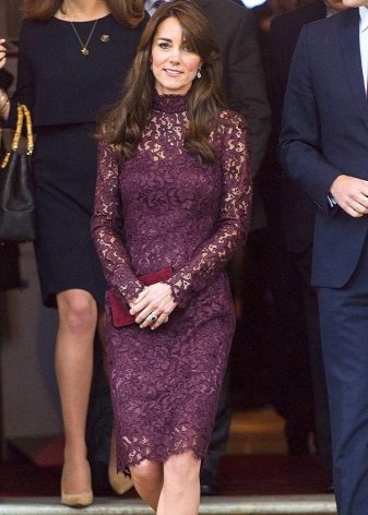 Robe élégante de bureau Kate Middleton