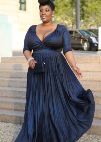 Robe de soirée taille haute