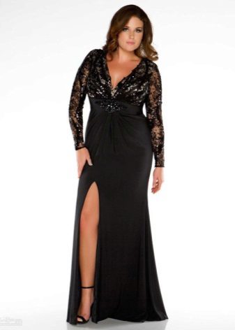 Robe de soirée taille haute