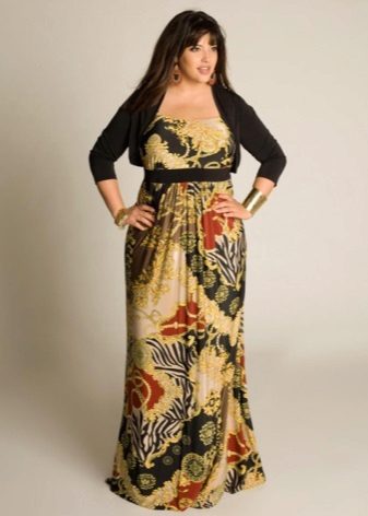 Robe longue en tissu épais