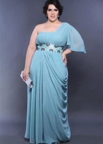 Robe en maille bleue Gressky pour fille pleine