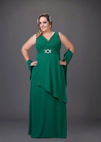 Robe tricotée à la grecque pour un style plein