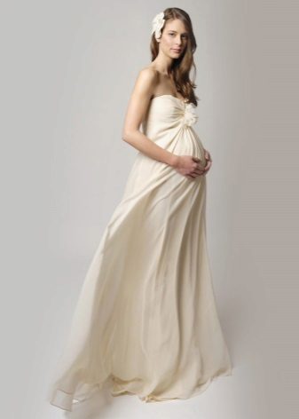 Robe longue laitière pour femme enceinte