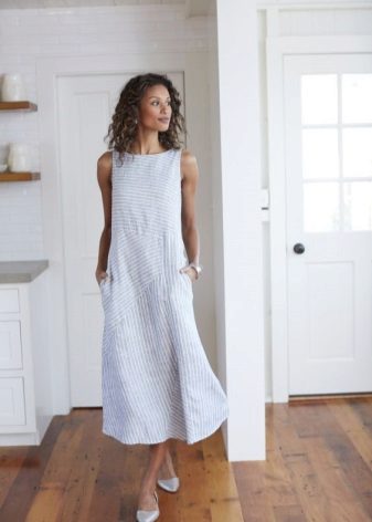 Robe en lin A-line