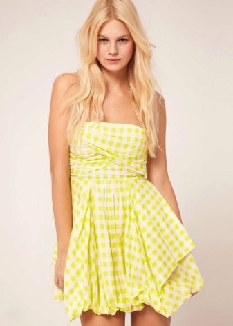 Robe ballon en coton