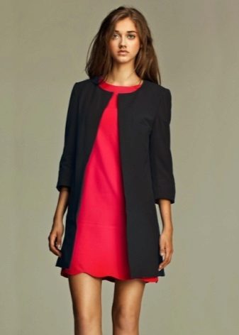 Robe droite avec veste