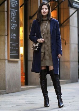 Robe pull décontractée et chaude