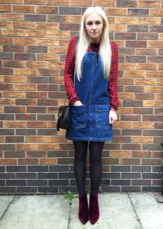 Robe-robe en combinaison avec une chemise