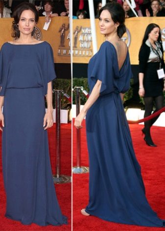 Robe fermée à dos ouvert Angelina Jolie