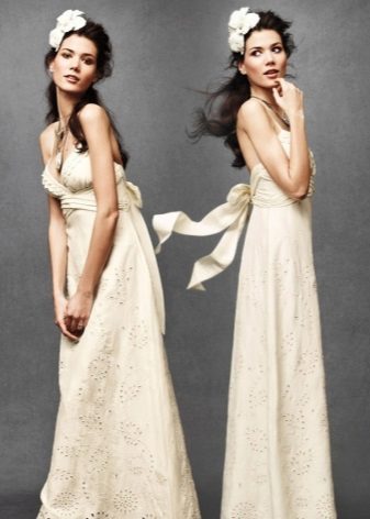 Robe Boho en lin au sol