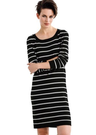 robe rayée du pied de page