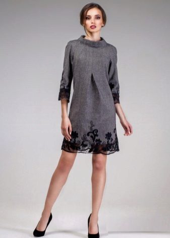 robe en dentelle de tweed