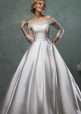 Robe de mariée en satin