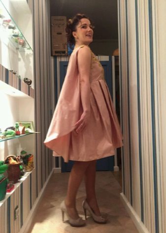 robe de pêche en taffetas pour bal de promo