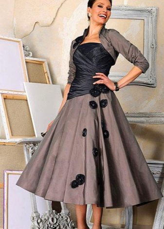 robe de soirée en taffetas
