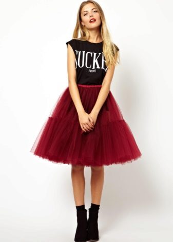 organza midi szoknya
