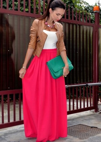 Maxi Jupe En Mousseline De Soie