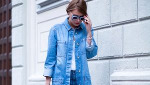 Vestes longues en denim