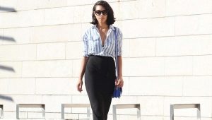 Chemise à rayures pour femmes
