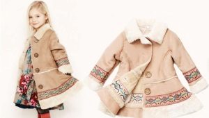 Manteau bébé en peau de mouton pour fille
