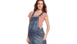 Robe d'été en denim pour femme enceinte