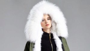 Parka das mulheres com pele dentro
