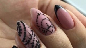 Manucure française noire avec un motif: techniques de mise en œuvre et tendances de la saison