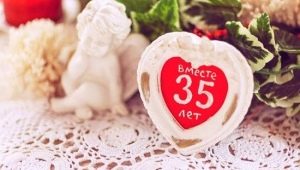 Quel est le nom de l'anniversaire de mariage dans 35 ans et que propose-t-on?