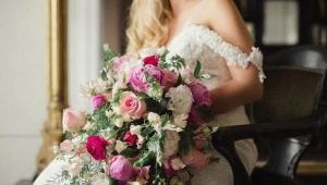 Bouquet de mariée en cascade: conseils pour choisir les couleurs et les options de conception