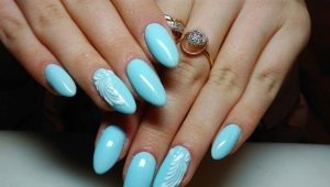 Manucure bleue: caractéristiques de conception et idées mode