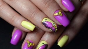 Caractéristiques manucure jaune-violet