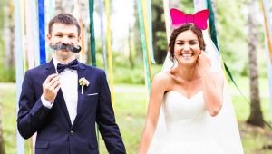 Accessoires pour les séances photo de mariage: types, recommandations pour la sélection et la production