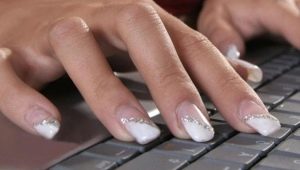 Belle conception des ongles blancs