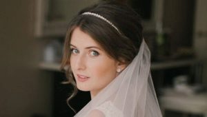 Coiffure de mariage avec diadème et voile